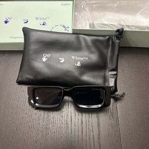 Offwhite Slim Sunglasses Black